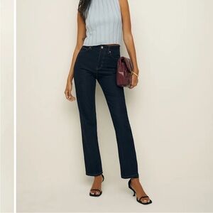 Reformation Cynthia High Rise Straight Jeans